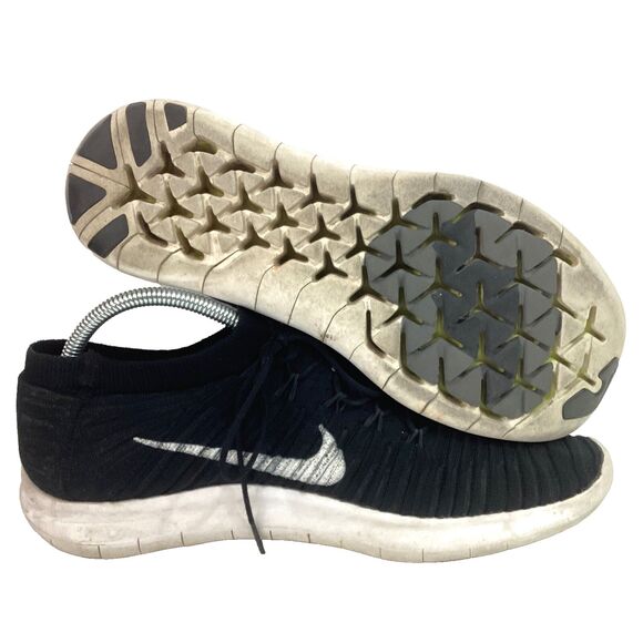 Nike Free RN Motion Flyknit -Men's Sz 11 -Black Knit Running Shoes - 834584-001 - Picture 1 of 8